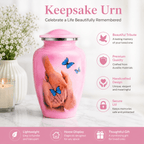 Butterfly Metal Cremation Urn for Adult Human Ashes – 10 Inch