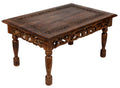 Rectangular Wooden Coffee Table – Cutwork Jali (36”×24”×18”)