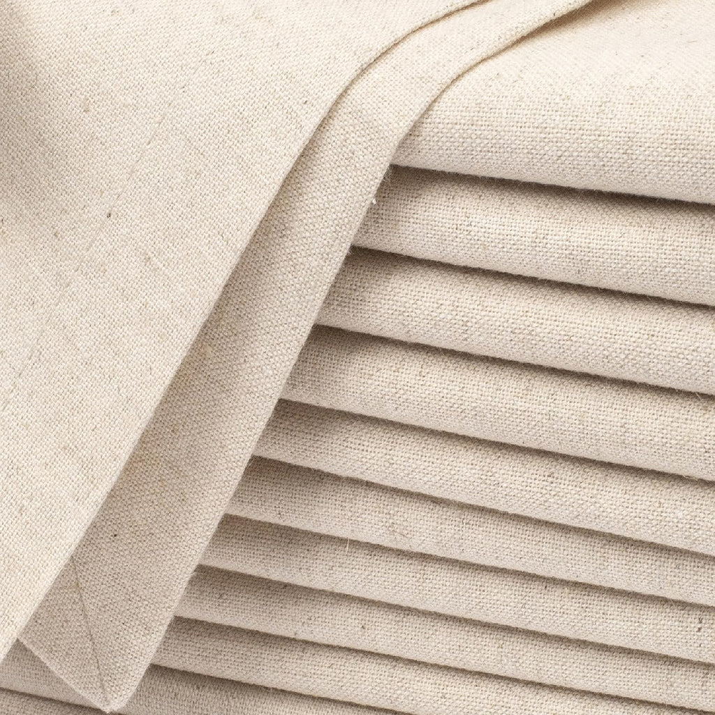 Linen Cloth Dinner Napkins Set of 12 – Reusable Table Linens (18×18 in)
