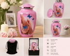 Butterfly Metal Cremation Urn for Adult Human Ashes – 10 Inch